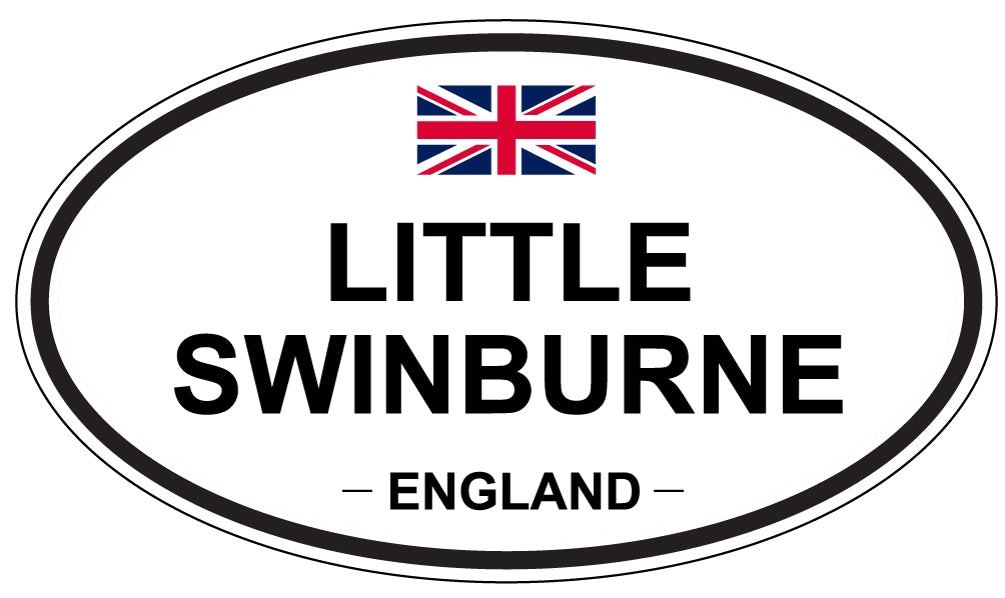 LITTLE SWINBURNE, ENGLAND - Oval Sticker
