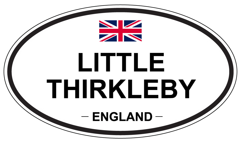 LITTLE THIRKLEBY, ENGLAND - Oval Sticker