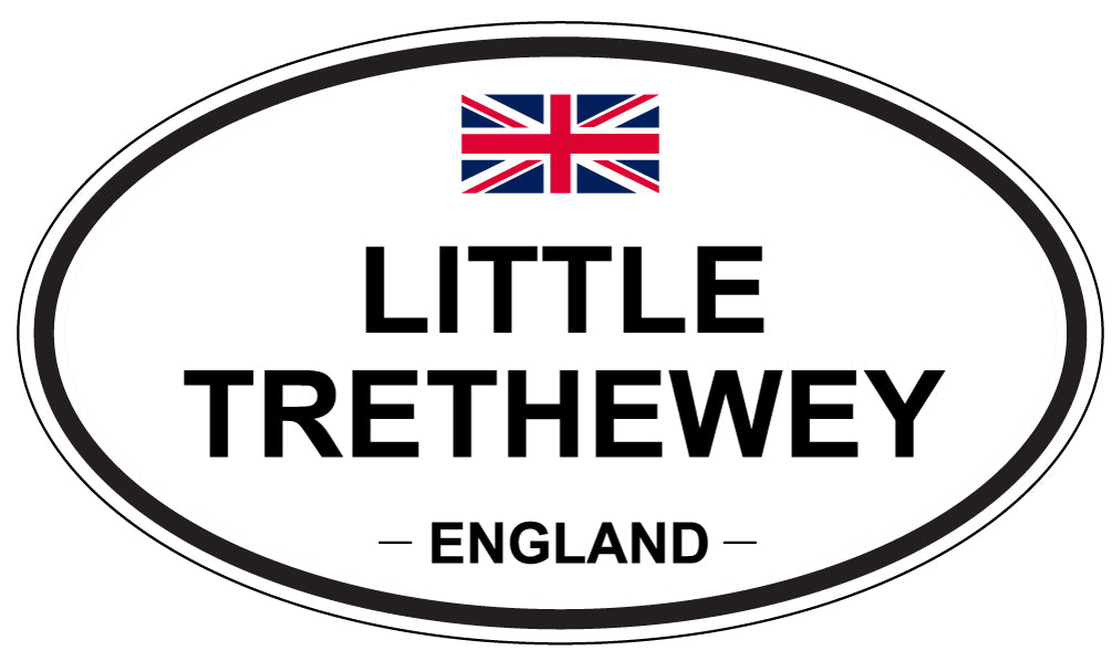 LITTLE TRETHEWEY, ENGLAND - Oval Sticker