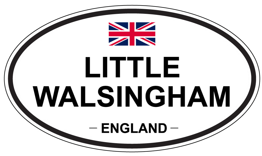 LITTLE WALSINGHAM, England - Oval Magnet