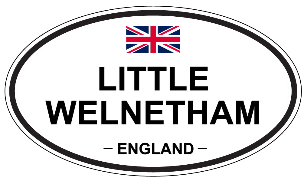 LITTLE WELNETHAM, ENGLAND - Oval Sticker