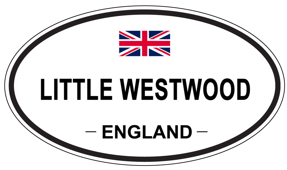 LITTLE WESTWOOD, ENGLAND - Oval Sticker
