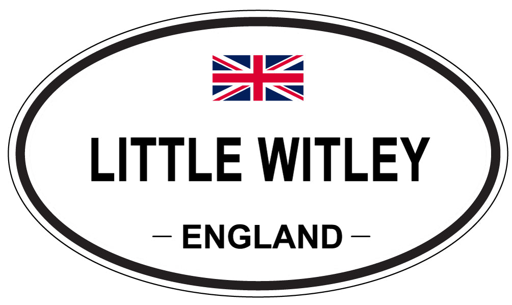 LITTLE WITLEY, ENGLAND - Oval Sticker