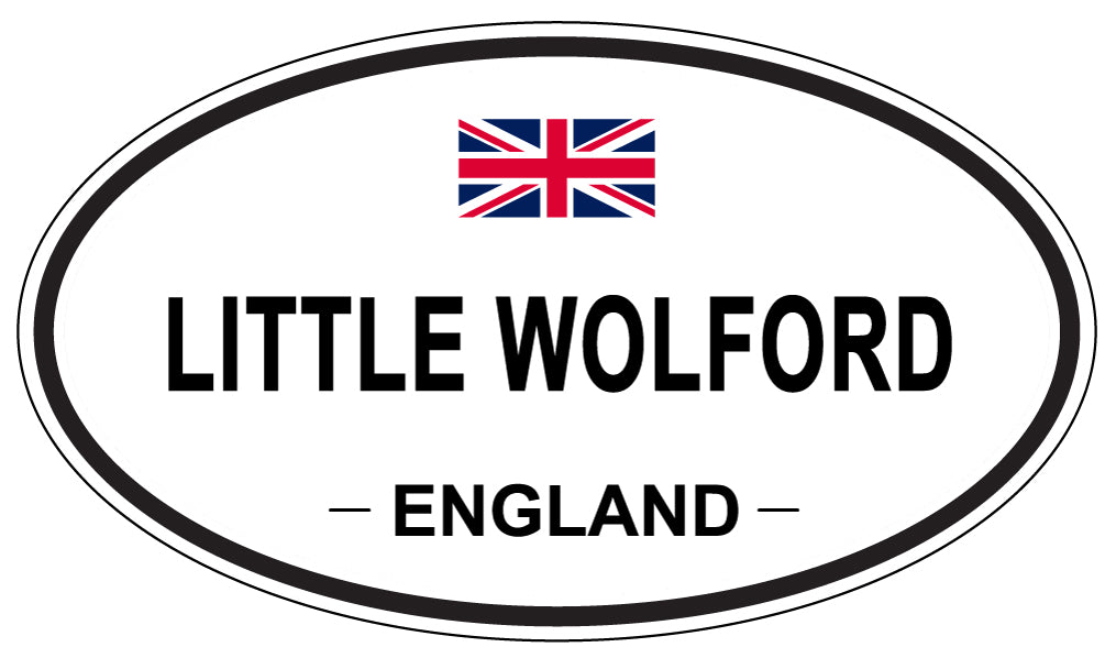LITTLE WOLFORD, ENGLAND - Oval Sticker