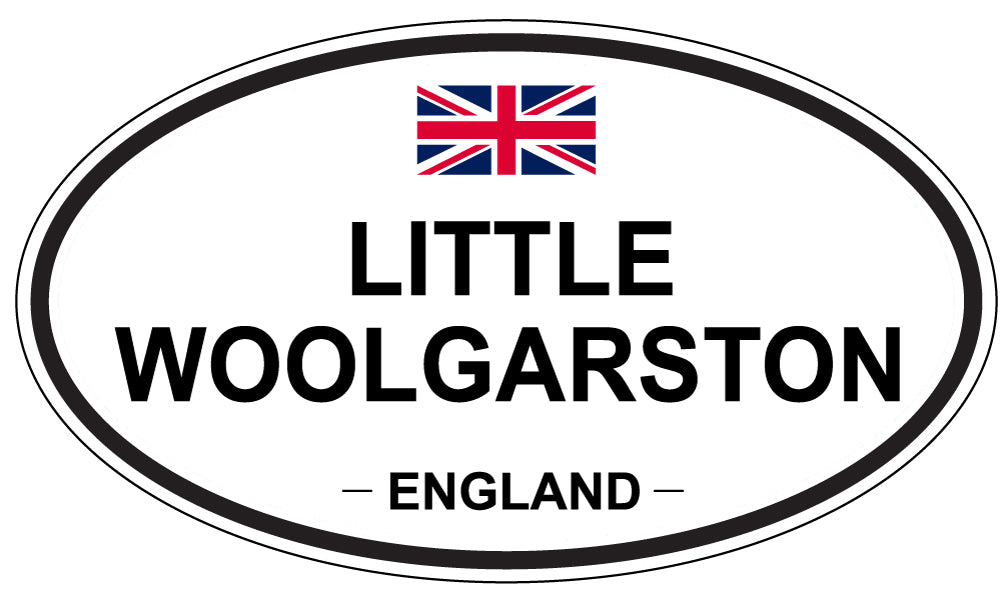 LITTLE WOOLGARSTON, ENGLAND - Oval Sticker