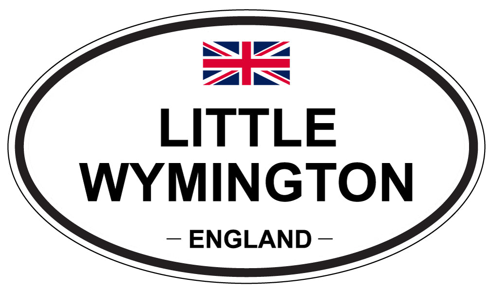LITTLE WYMINGTON, ENGLAND - Oval Sticker