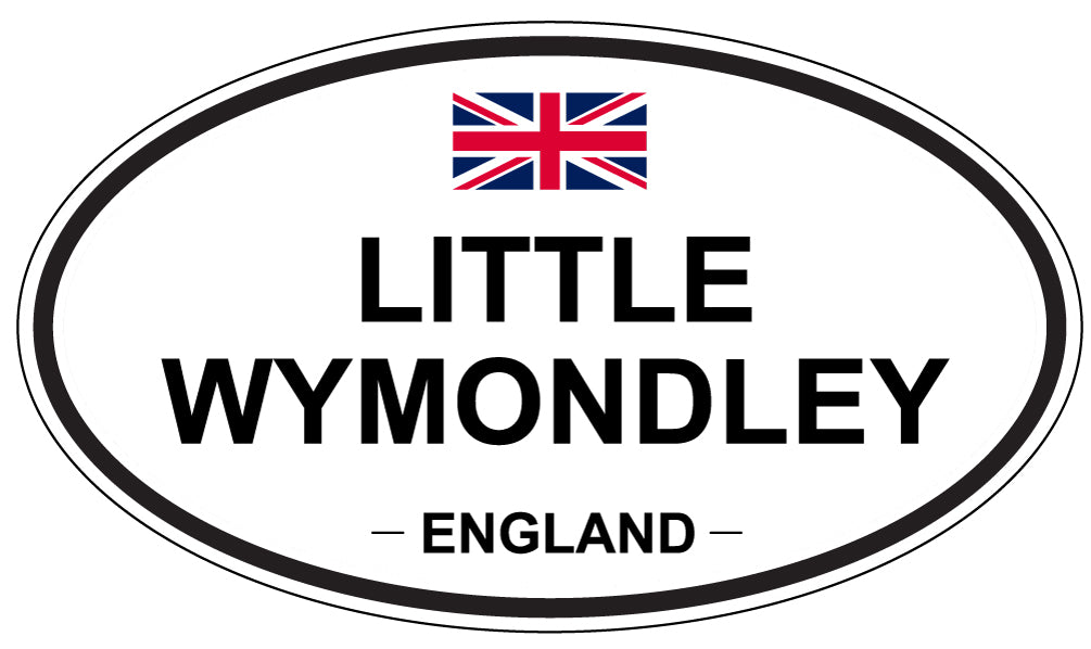 LITTLE WYMONDLEY, ENGLAND - Oval Sticker