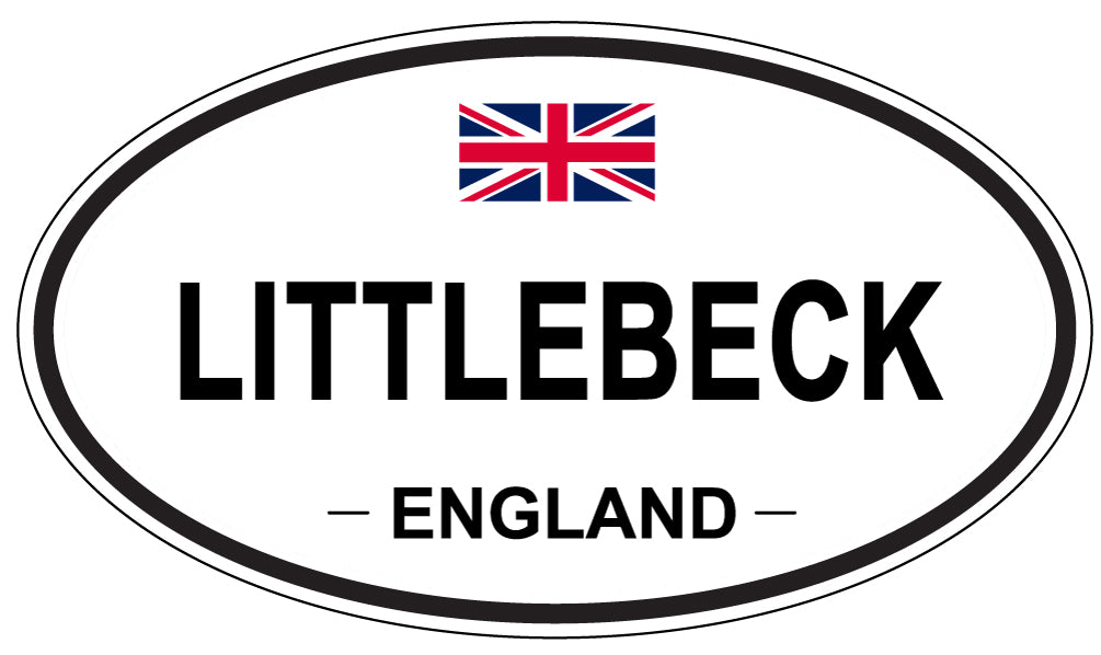 LITTLEBECK, ENGLAND - Oval Sticker