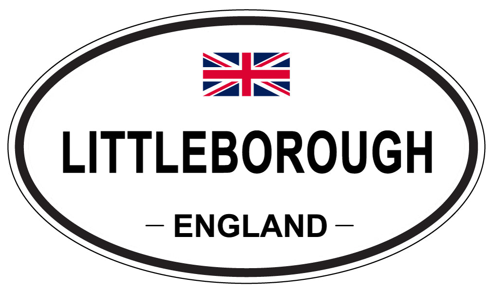 LITTLEBOROUGH, ENGLAND - Oval Sticker