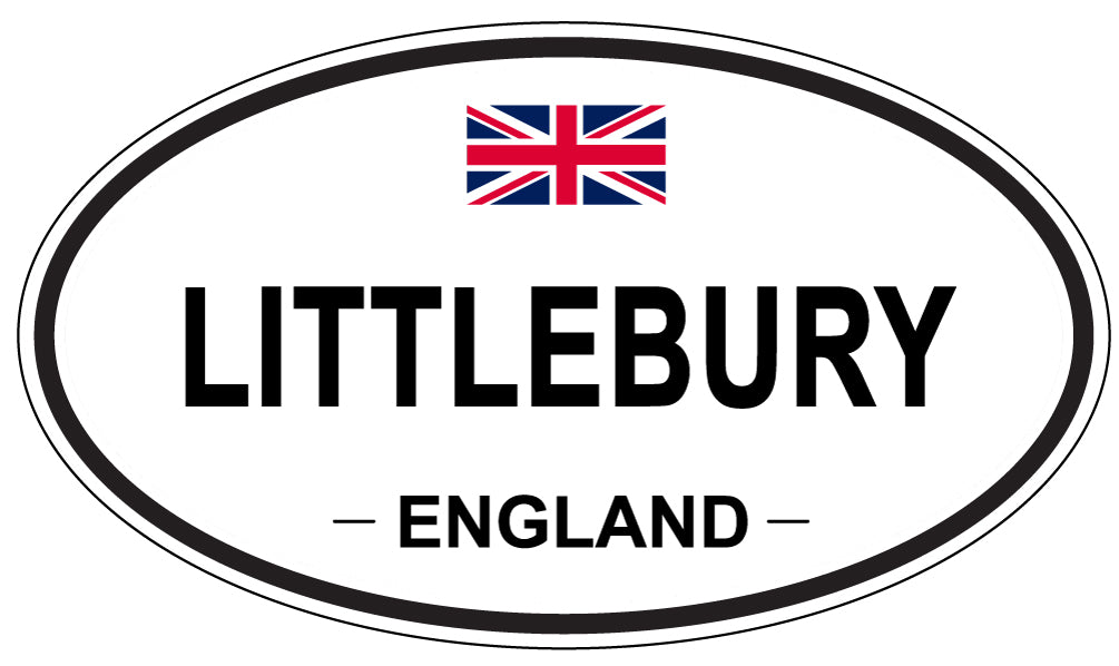 LITTLEBURY, ENGLAND - Oval Sticker