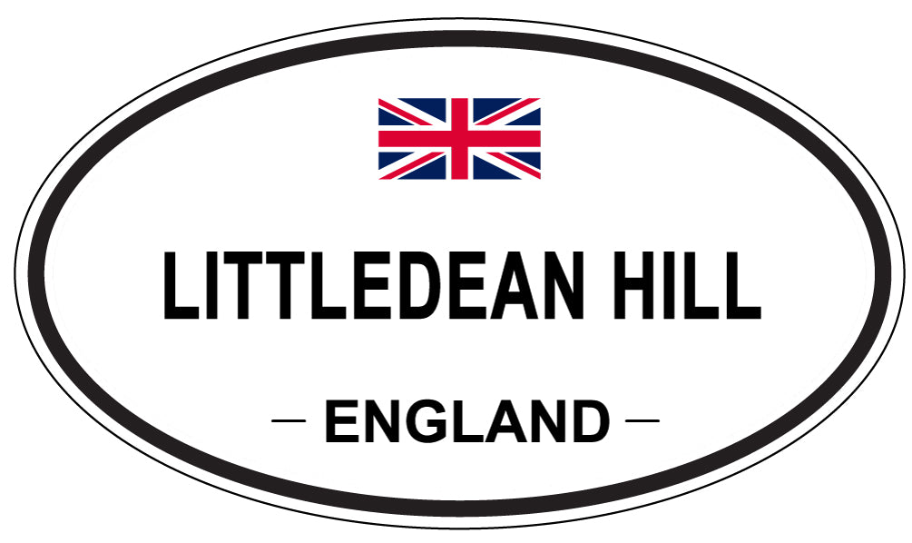 LITTLEDEAN HILL, ENGLAND - Oval Sticker