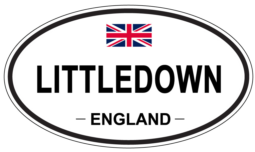 LITTLEDOWN, ENGLAND - Oval Sticker