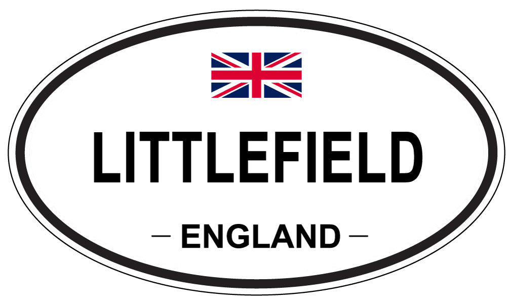 LITTLEFIELD, ENGLAND - Oval Sticker