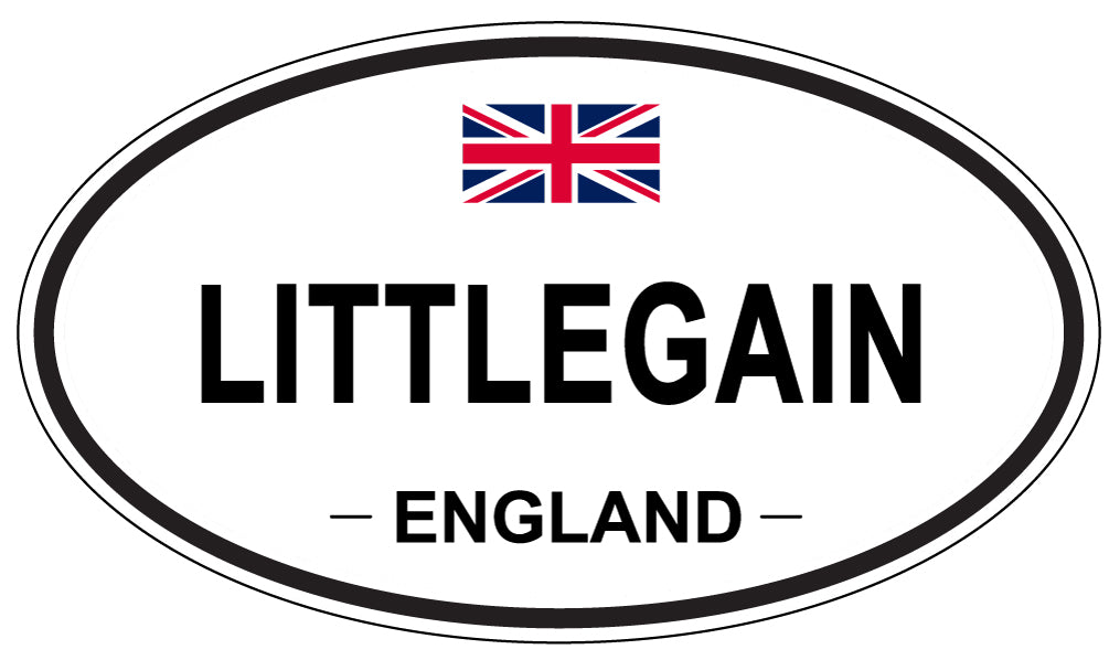 LITTLEGAIN, ENGLAND - Oval Sticker