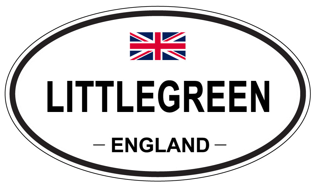 LITTLEGREEN, ENGLAND - Oval Sticker