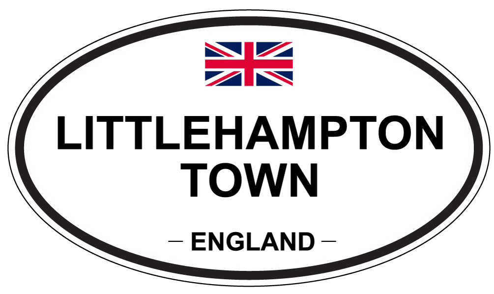 LITTLEHAMPTON TOWN, ENGLAND - Oval Sticker