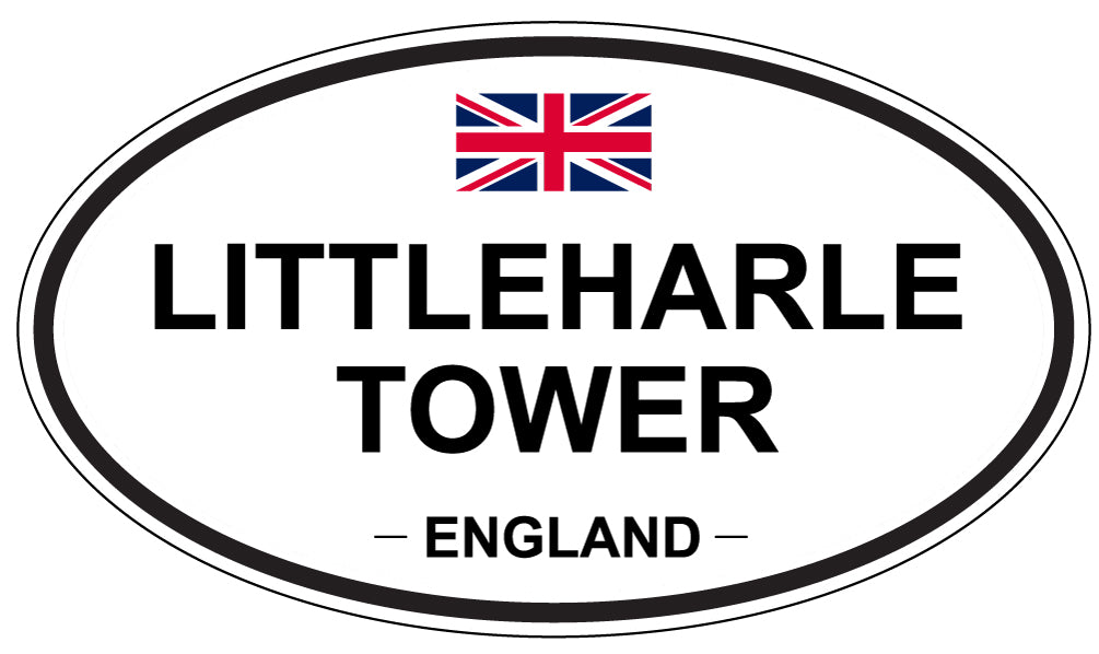 LITTLEHARLE TOWER, England - Oval Magnet
