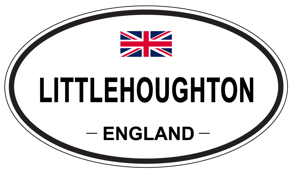LITTLEHOUGHTON, ENGLAND - Oval Sticker