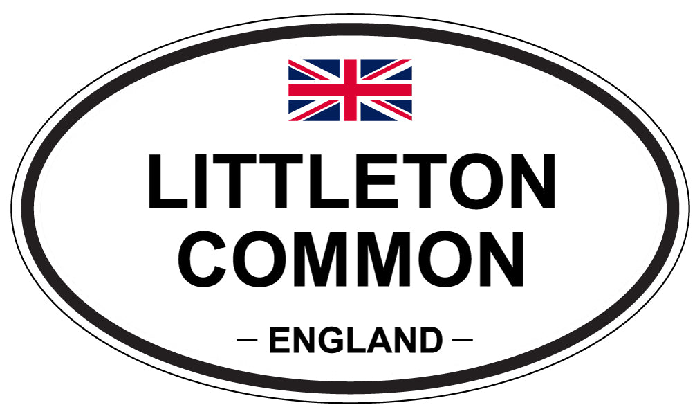 LITTLETON COMMON, ENGLAND - Oval Sticker