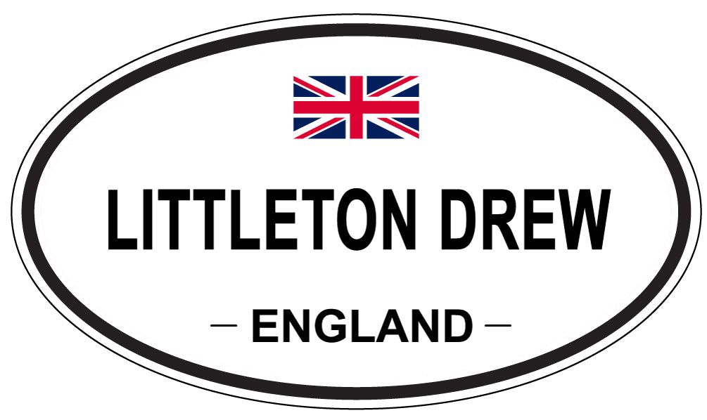 LITTLETON DREW, England - Oval Magnet