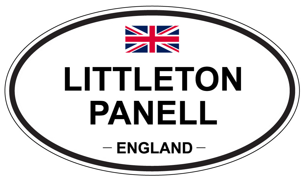 LITTLETON PANELL, ENGLAND - Oval Sticker