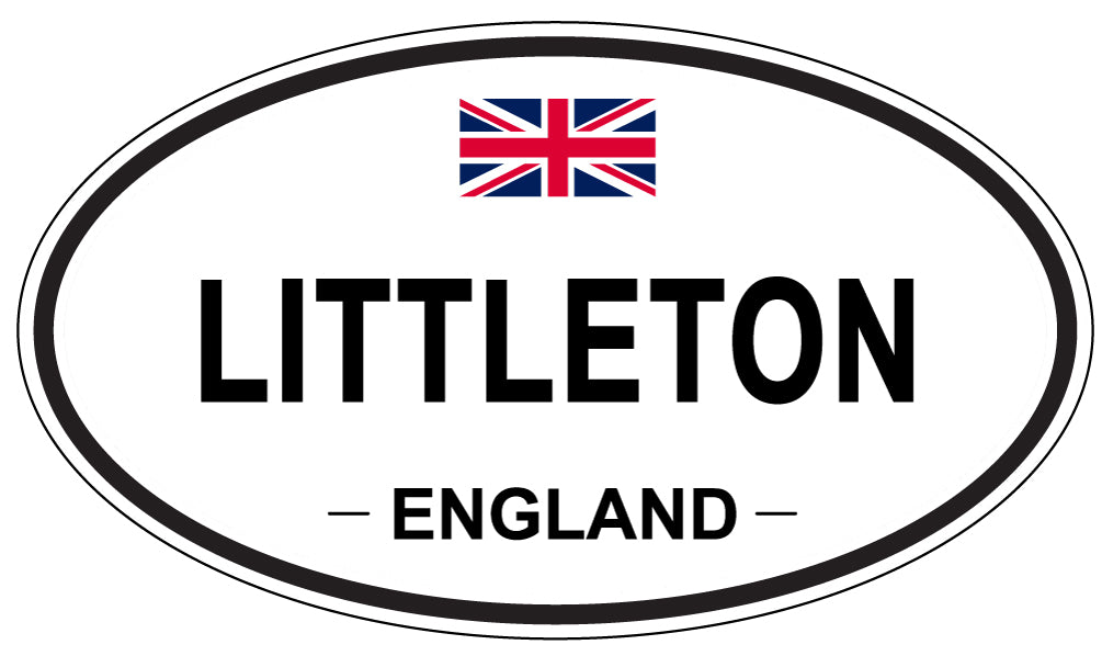 LITTLETON, ENGLAND - Oval Sticker