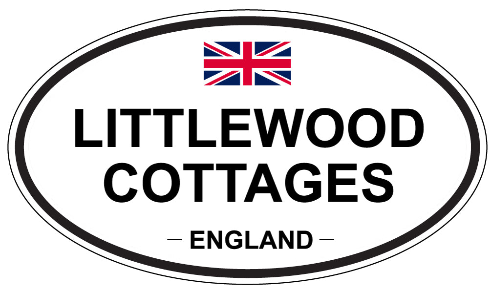 LITTLEWOOD COTTAGES, England - Oval Magnet