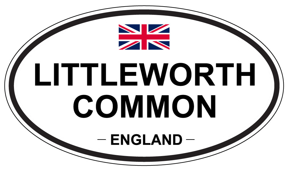 LITTLEWORTH COMMON, ENGLAND - Oval Sticker
