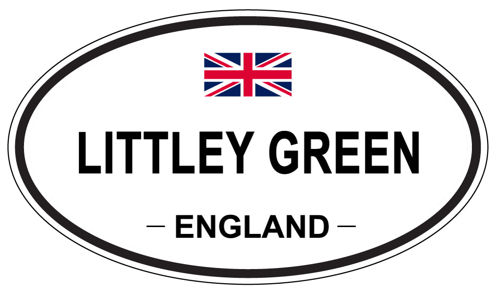 LITTLEY GREEN, ENGLAND - Oval Sticker