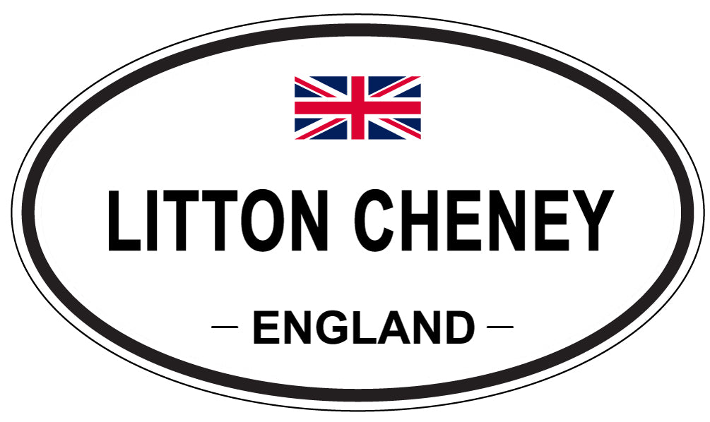 LITTON CHENEY, ENGLAND - Oval Sticker