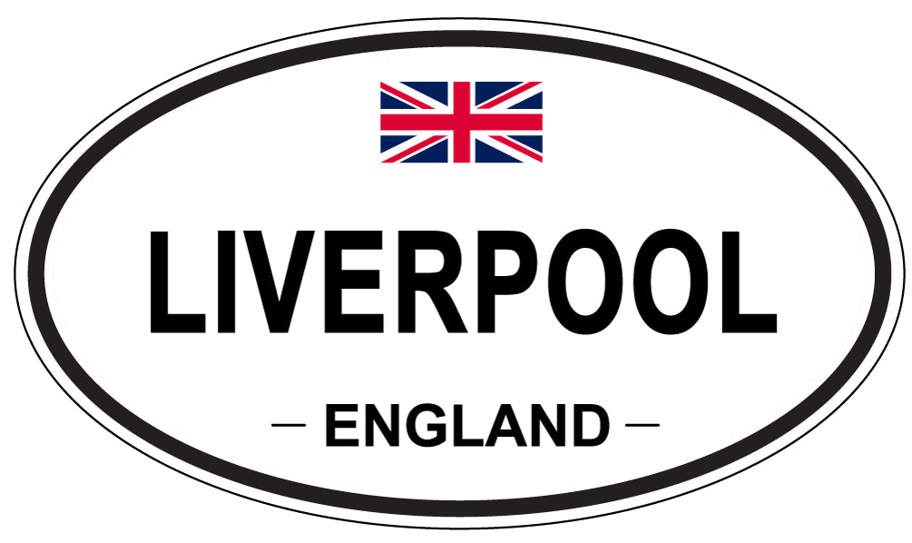LIVERPOOL, ENGLAND - Oval Sticker