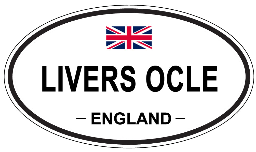 LIVERS OCLE, England - Oval Magnet