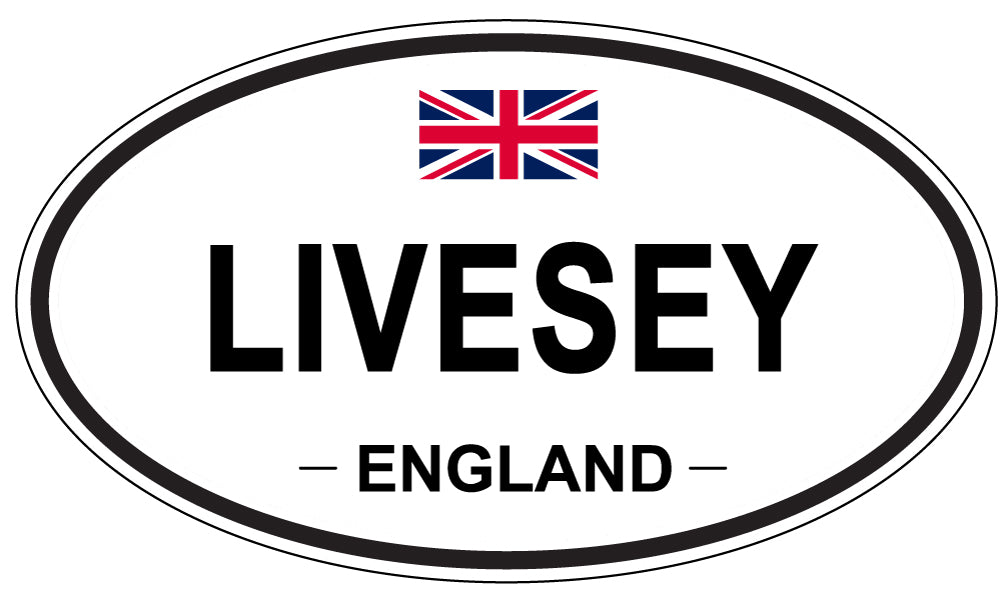 LIVESEY, England - Oval Magnet