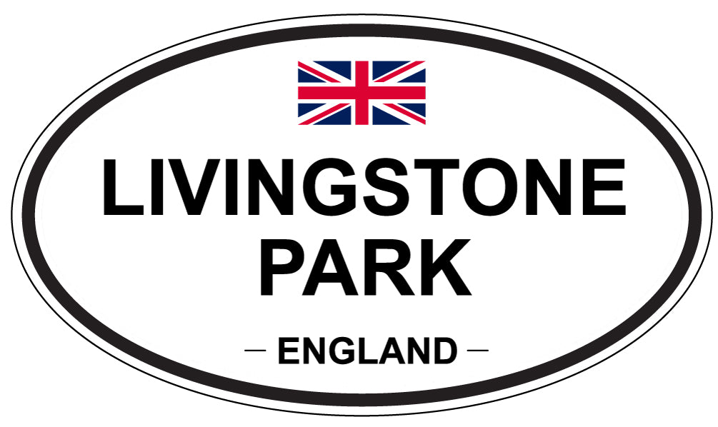 LIVINGSTONE PARK, ENGLAND - Oval Sticker