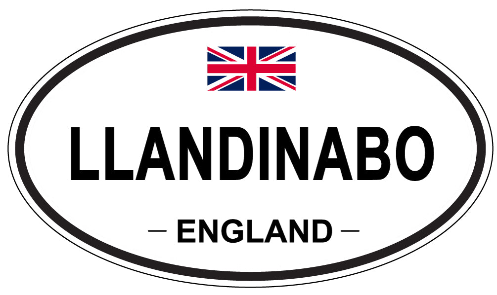 LLANDINABO, England - Oval Magnet