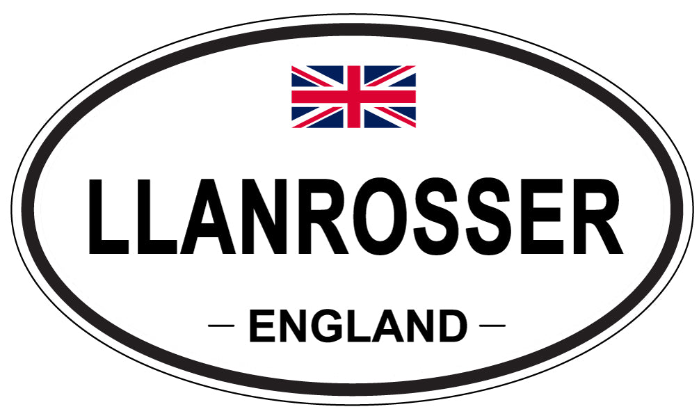 LLANROSSER, England - Oval Magnet