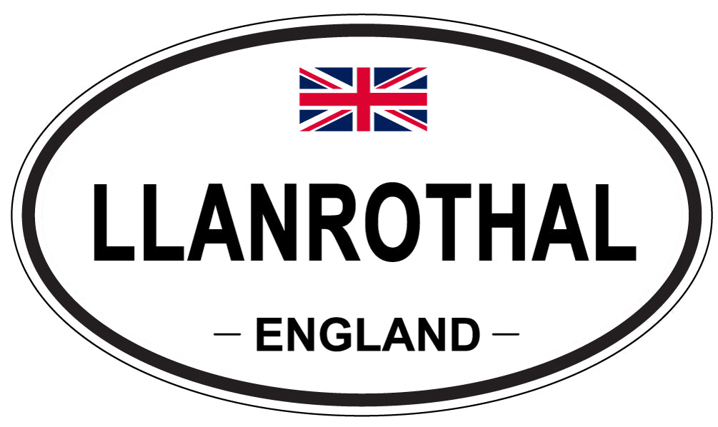 LLANROTHAL, ENGLAND - Oval Sticker