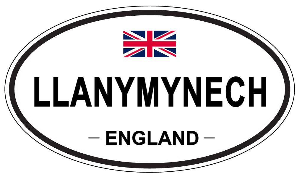 LLANYMYNECH, England - Oval Magnet