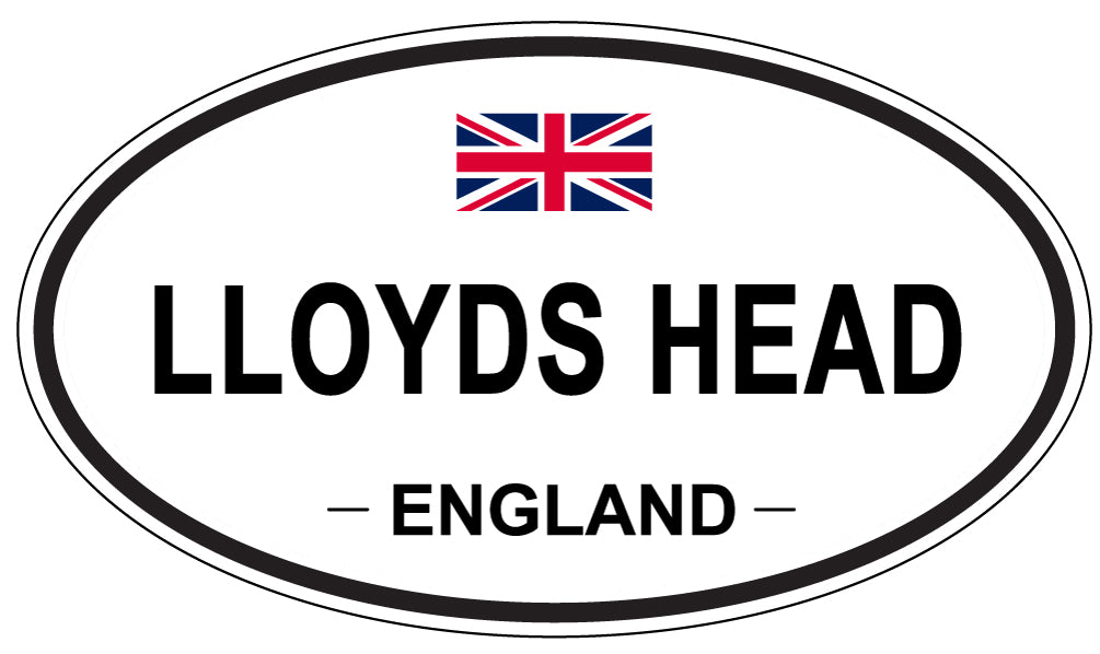 LLOYDS HEAD, ENGLAND - Oval Sticker