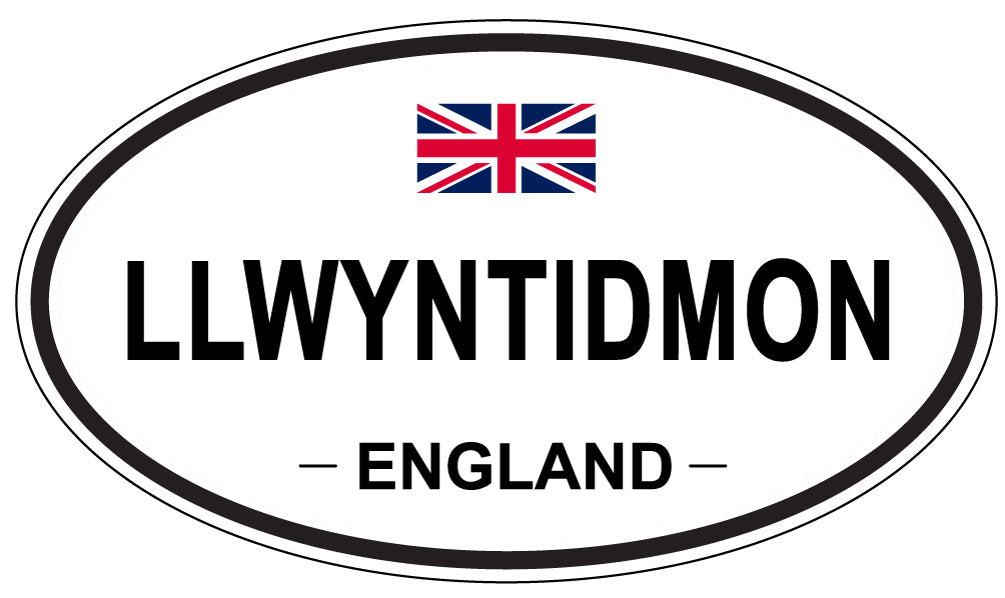 LLWYNTIDMON, England - Oval Magnet