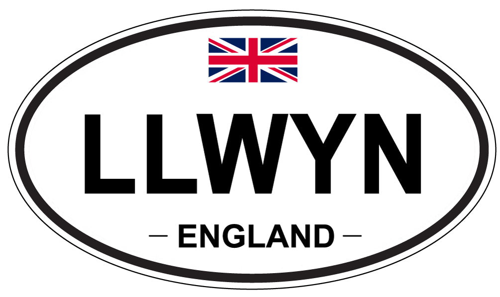 LLWYN, England - Oval Magnet