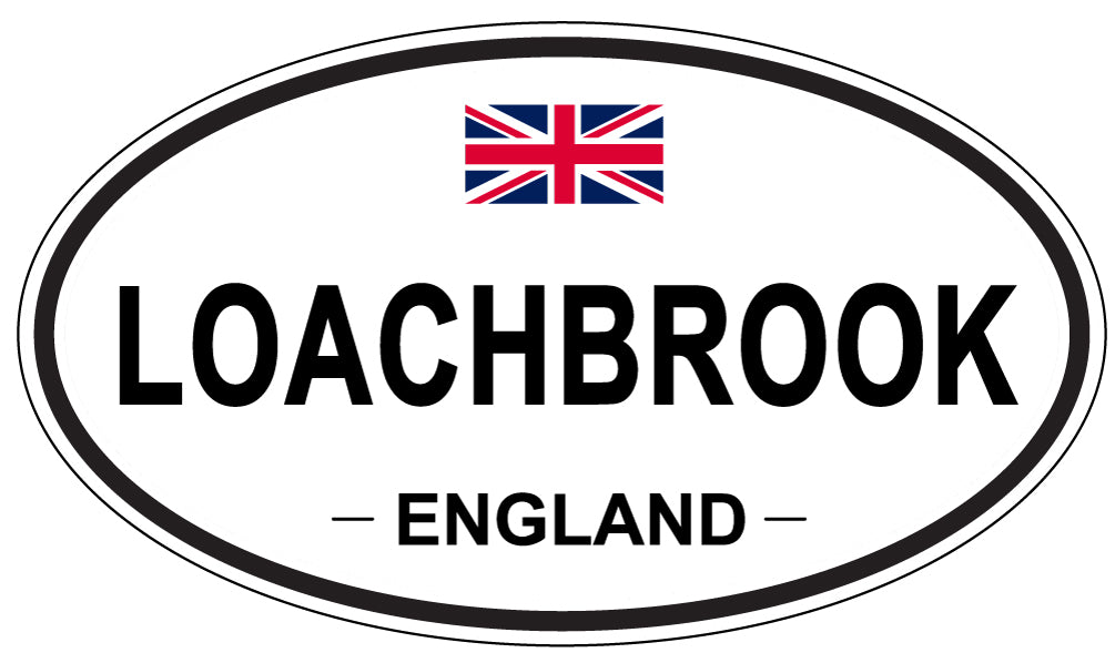 LOACHBROOK, England - Oval Magnet