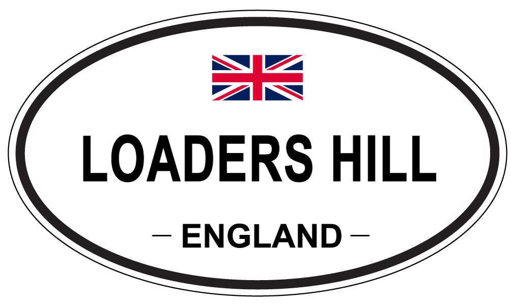 LOADERS HILL, ENGLAND - Oval Sticker