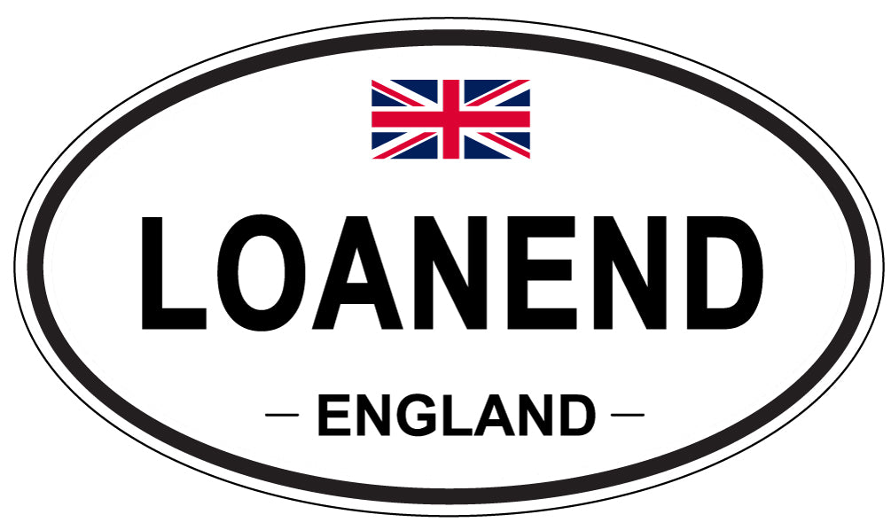 LOANEND, England - Oval Magnet