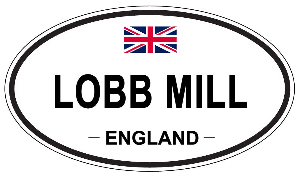 LOBB MILL, ENGLAND - Oval Sticker