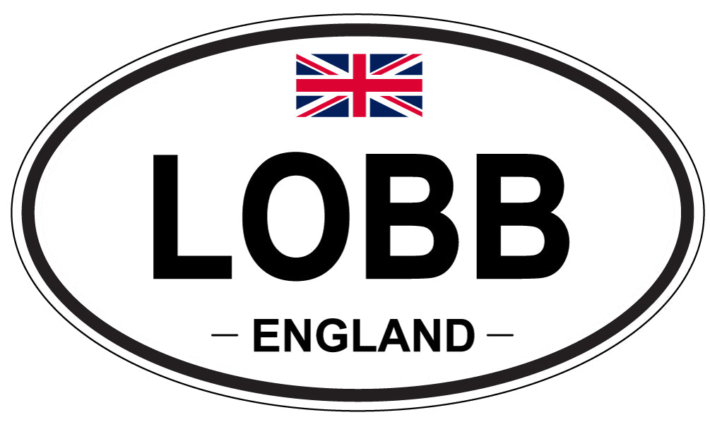 LOBB, ENGLAND - Oval Sticker