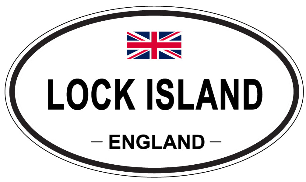 LOCK ISLAND, England - Oval Magnet
