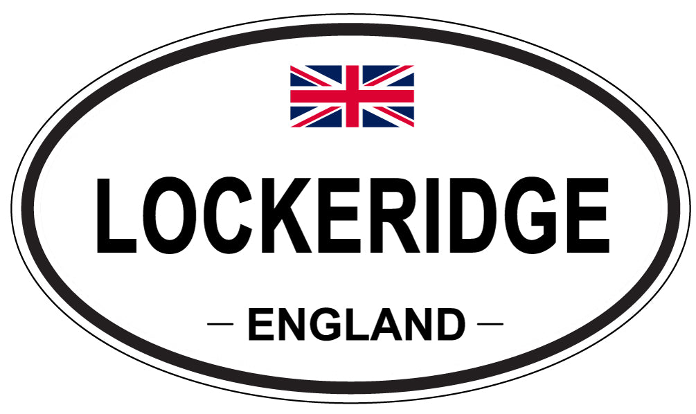 LOCKERIDGE, ENGLAND - Oval Sticker