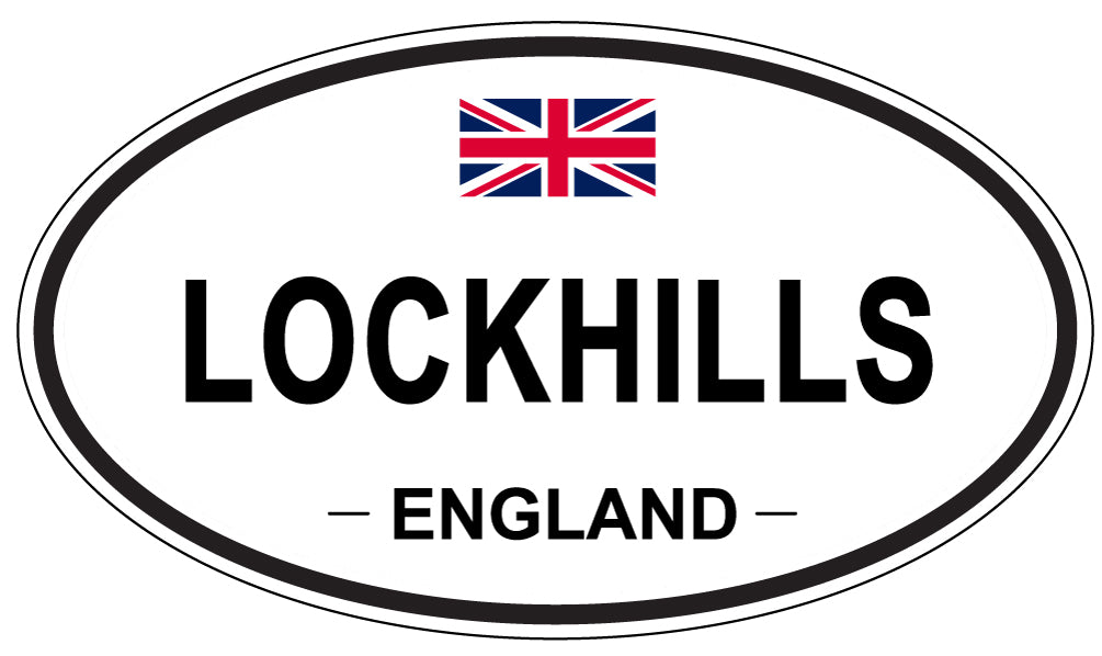 LOCKHILLS, ENGLAND - Oval Sticker