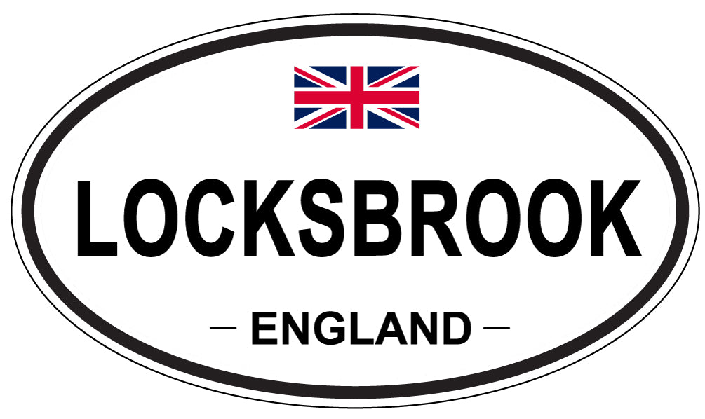 LOCKSBROOK, ENGLAND - Oval Sticker